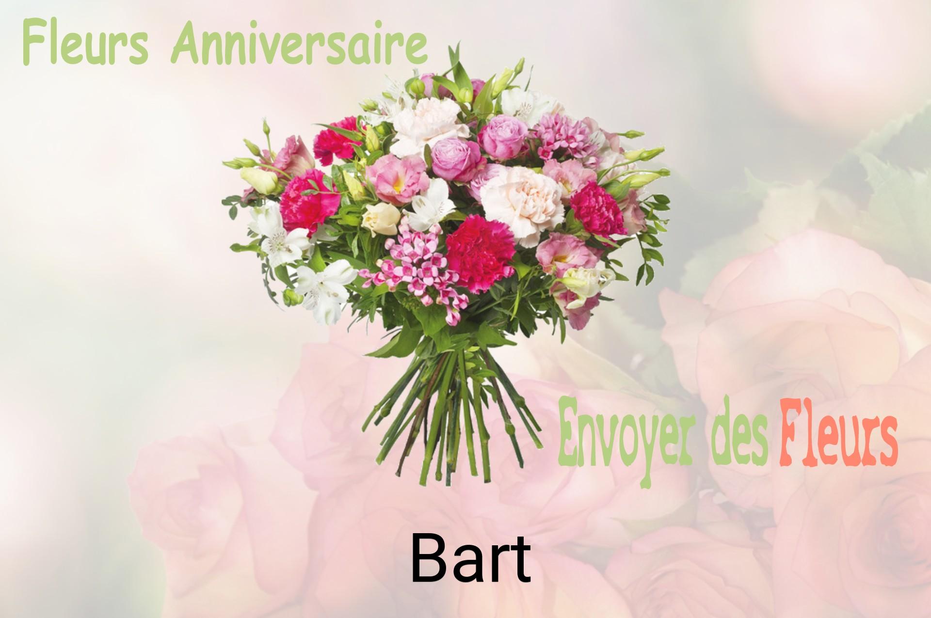 Bouquet de fleurs d’anniversaire livré à Bart