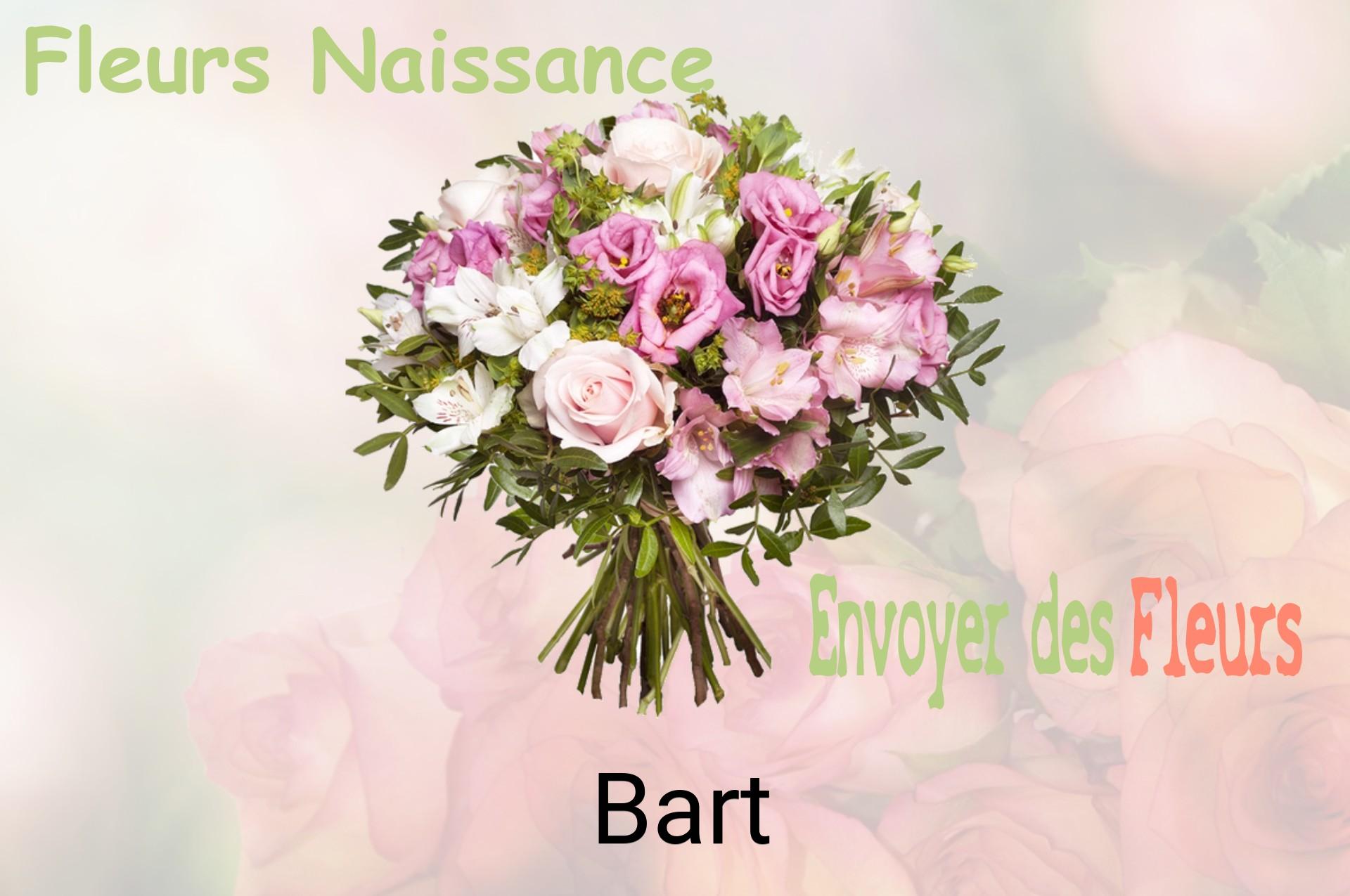 Bouquet de fleurs de naissance livré à Bart